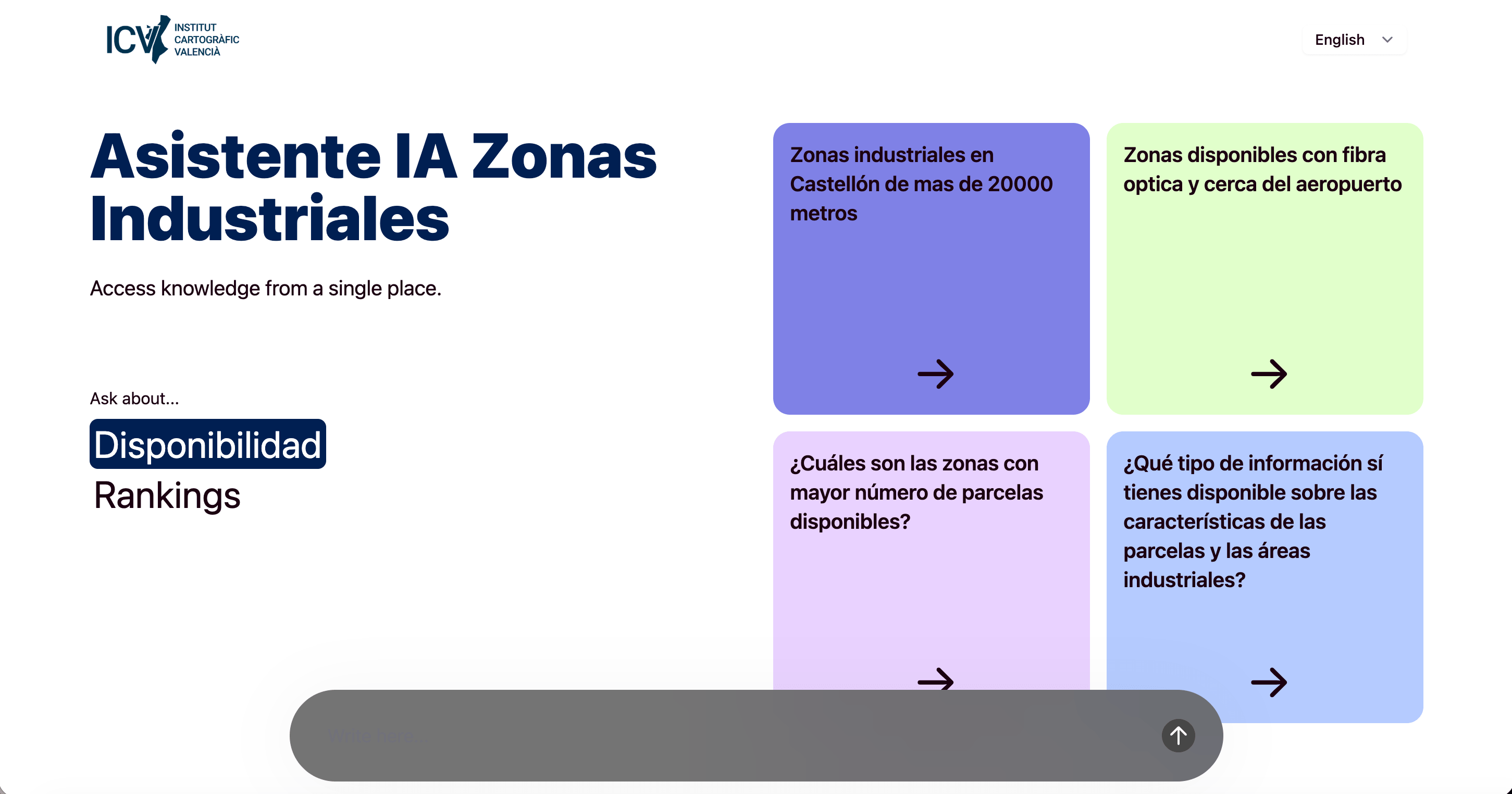 Plataforma RAG Enterprise — Interfaz principal