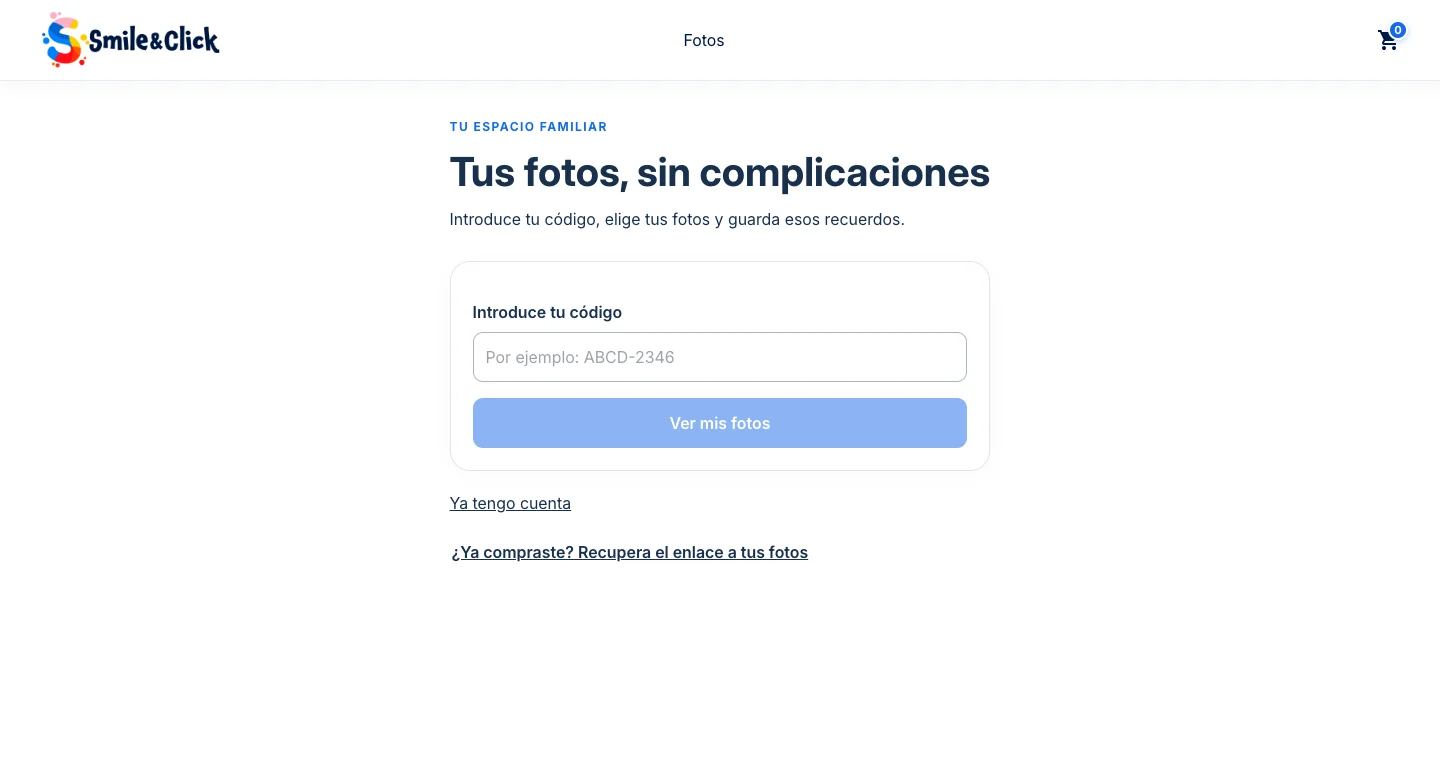 Entrar a ver las fotos: versión actual