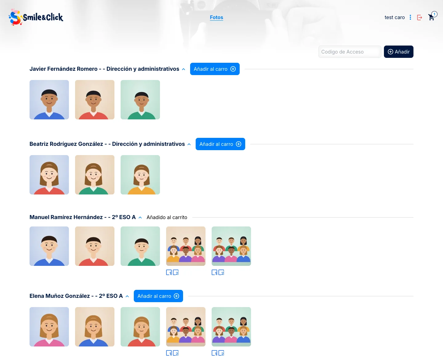 La galería de la familia: versión recibida en marzo de 2026